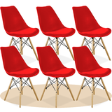 Sillas para Comedor, Sillas para Cocina con Asiento Blando, Tapizado y Patas Resistentes de Madera de Haya, Sillas Nórdicas Minimalistas, 49.5 x 44 x 79.5 cm