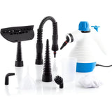 Vaporeta de Limpieza Hogar, Limpieza Vapor, Vaporeta de Mano con 9 Accesorios, Limpia a Vapor todo tipo de Superficies, Ideal para el Hogar y el Coche, Incluye 9 Accesorios, Depósito hasta 350 ml, Ratio de vapor: J 26-32 G/Min, Presión de vapor: 2,6-3