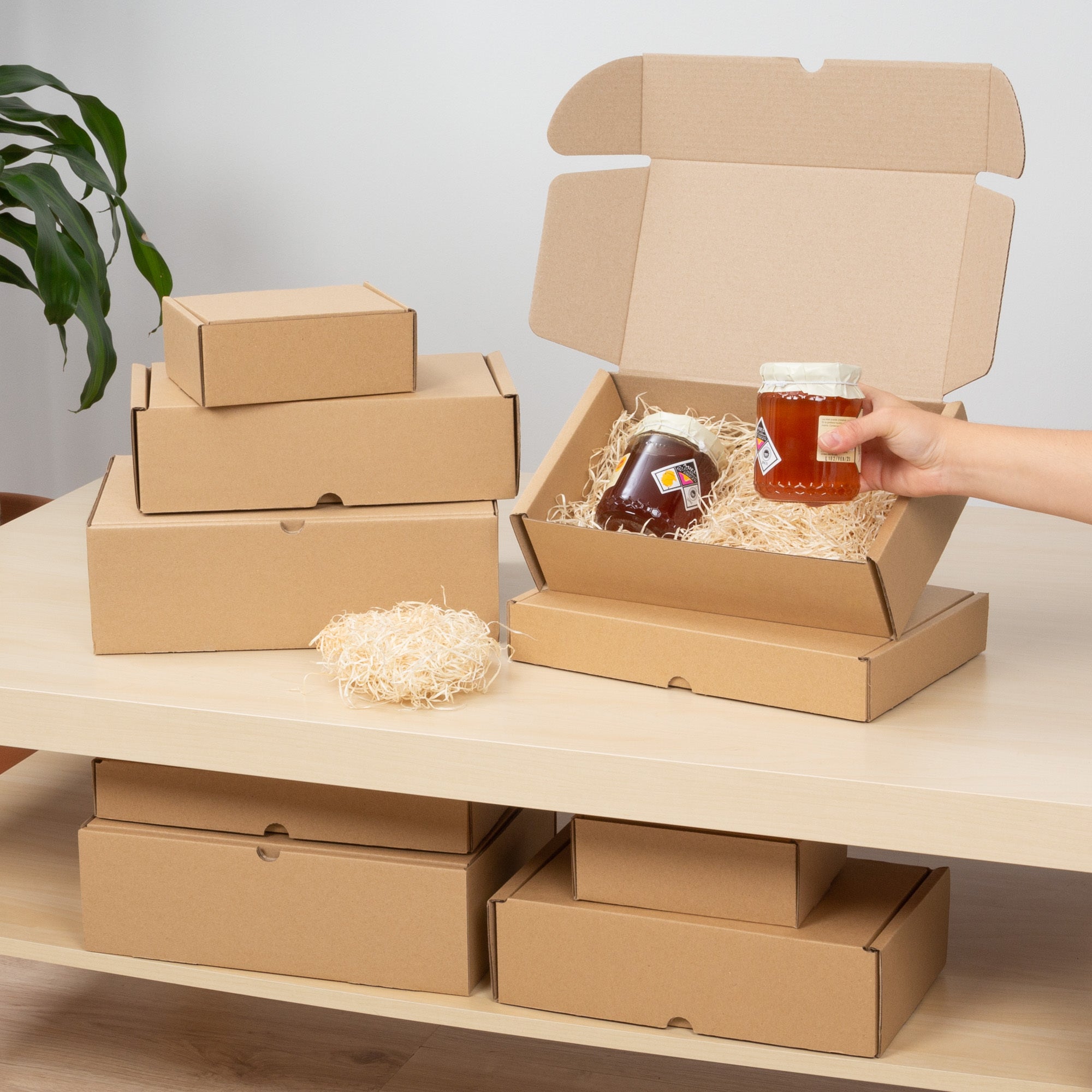 packer PRO Packs de Cajas de Cartón para Embalaje, Caja de Transporte Resistente, Cajas de Cartón para Envíos y Correo, Cajas de Cartón Corrugado, Caja de Regalo