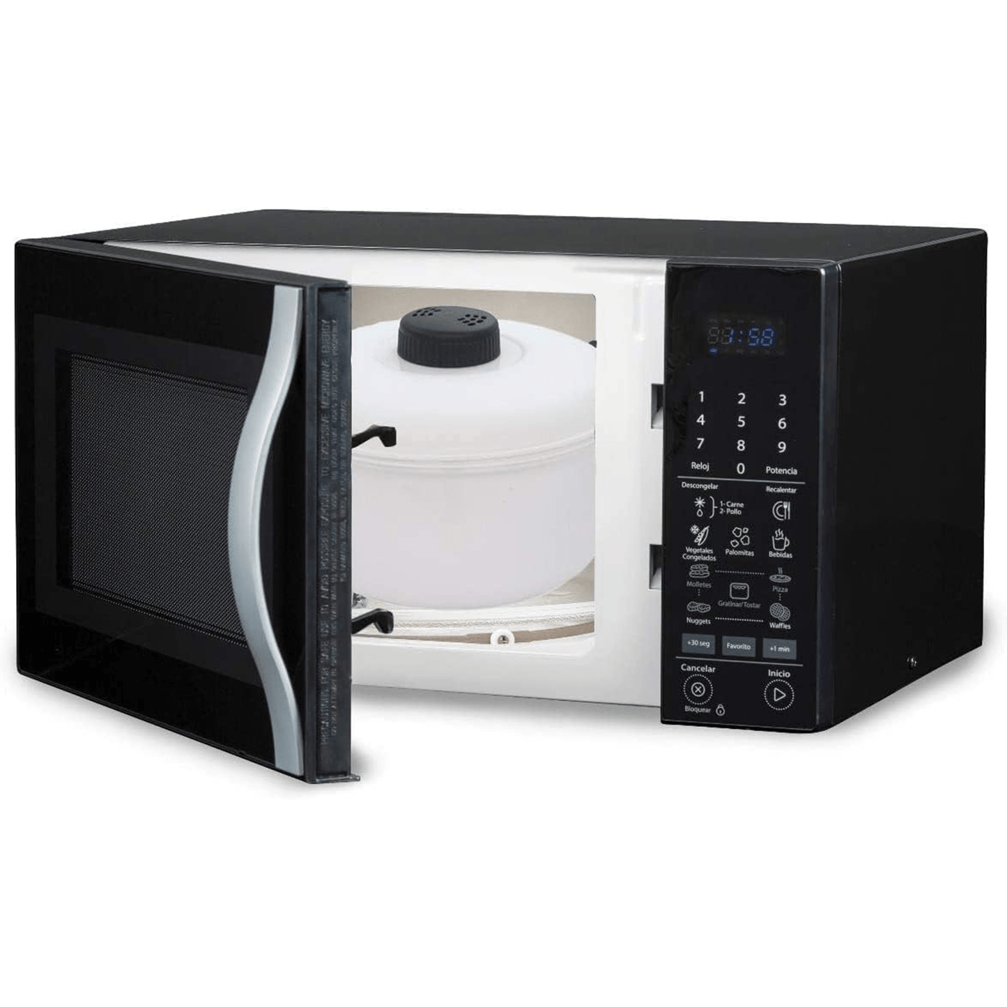 Vaporera Microondas, 2.8L de Capacidad, Cocina al Vapor en el Microondas sin Aceites y sin Grasa, Rápido y Fácil de Usar, Cocina Recetas Sanas en un Instante, Ideal para Carnes, Judías, Arroz, Pollo, Guisos, Pasta, Verduras