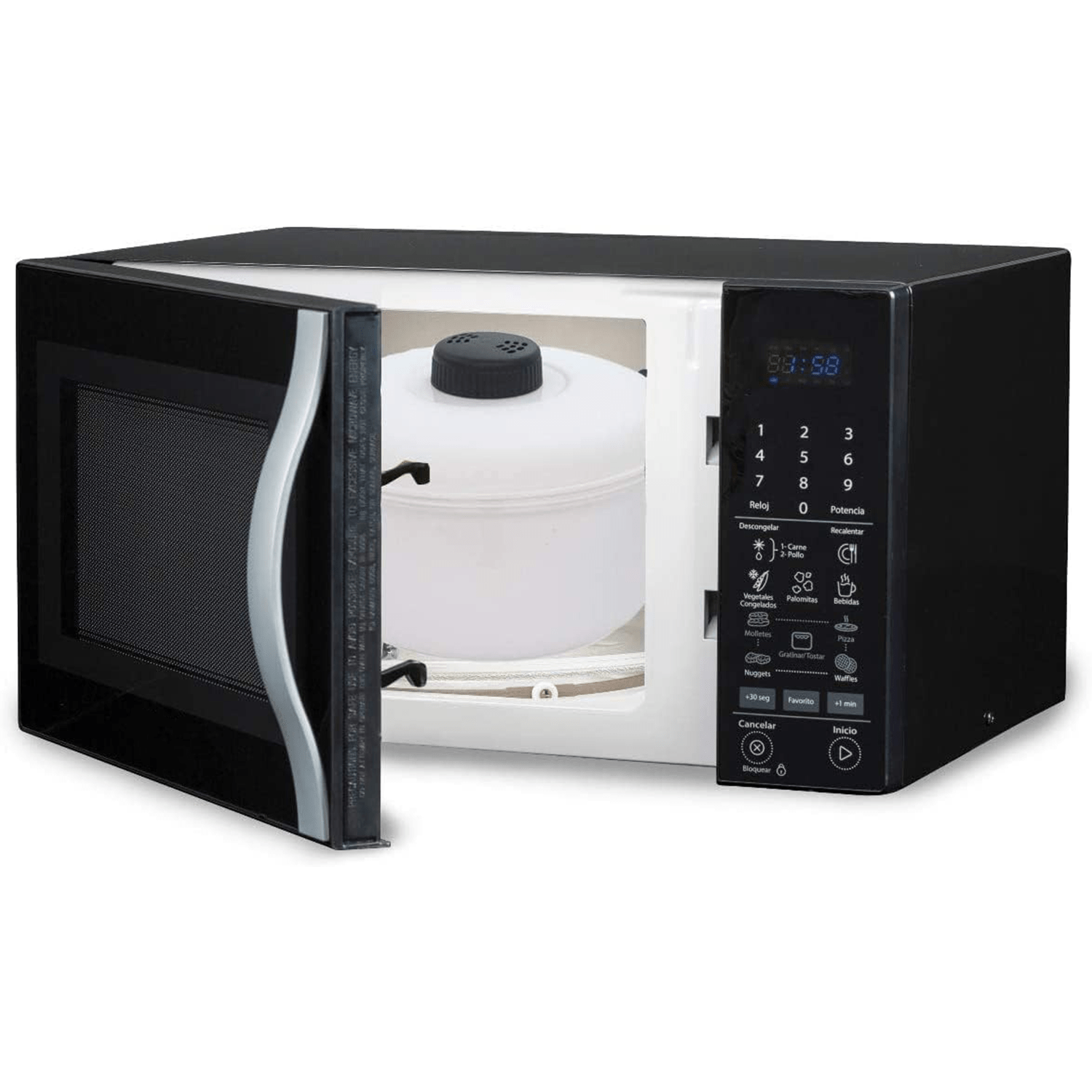Vaporera Microondas, 2.8L de Capacidad, Cocina al Vapor en el Microondas sin Aceites y sin Grasa, Rápido y Fácil de Usar, Cocina Recetas Sanas en un Instante, Ideal para Carnes, Judías, Arroz, Pollo, Guisos, Pasta, Verduras
