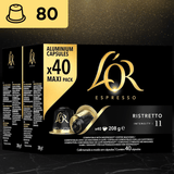 L'Or Espresso Capsulas de Cafe, Intenso, Potente, Especiado y con Carácter, Cápsulas Compatibles con Cafeteras Nespresso, 40/80/120/200/320/400 Cápsulas