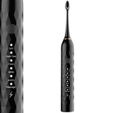 Cepillo de Dientes Eléctrico y Set de Accesorios, 6 Modos de Limpieza, 2 Cabezales de Cepillo, 2 Puntas Interdentales, 1 Espejo Bucal, Carga USB, 500 mAh