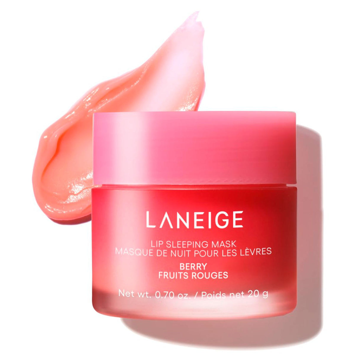 Laneige Mascarilla Nocturna para Labios, Hidratante y Nutritiva, Aroma Berry, 20 g