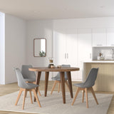 1/2/4/6 Unidad Sillas para Comedor, Sillas para Cocina con Asiento Blando, Tapizado y Patas Resistentes de Madera de Haya, Sillas Nórdicas