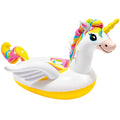 Hinchable Unicornio de 140 x 198 x 97 cm, Incluye 2 Asas de Sujección, 2 Cámaras de Aire, Soporta Hasta 40Kg, Incluye Parche de Reparación