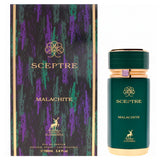Maison Alhambra Sceptre Malachite Eau de Parfum Unisex, Perfume Árabe de Aroma Cítrico y Amaderado con Notas de Mandarina Verde, Bergamota, Jazmín y Notas Amaderadas, 100 ml