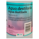 La Antigua Lavandera Agua Destilada, Agua Desmineralizada Multiusos de Uso Doméstico, para Humidificadores y Planchas, Ayuda a Evitar Depósitos de Cal en Equipos, 5 L