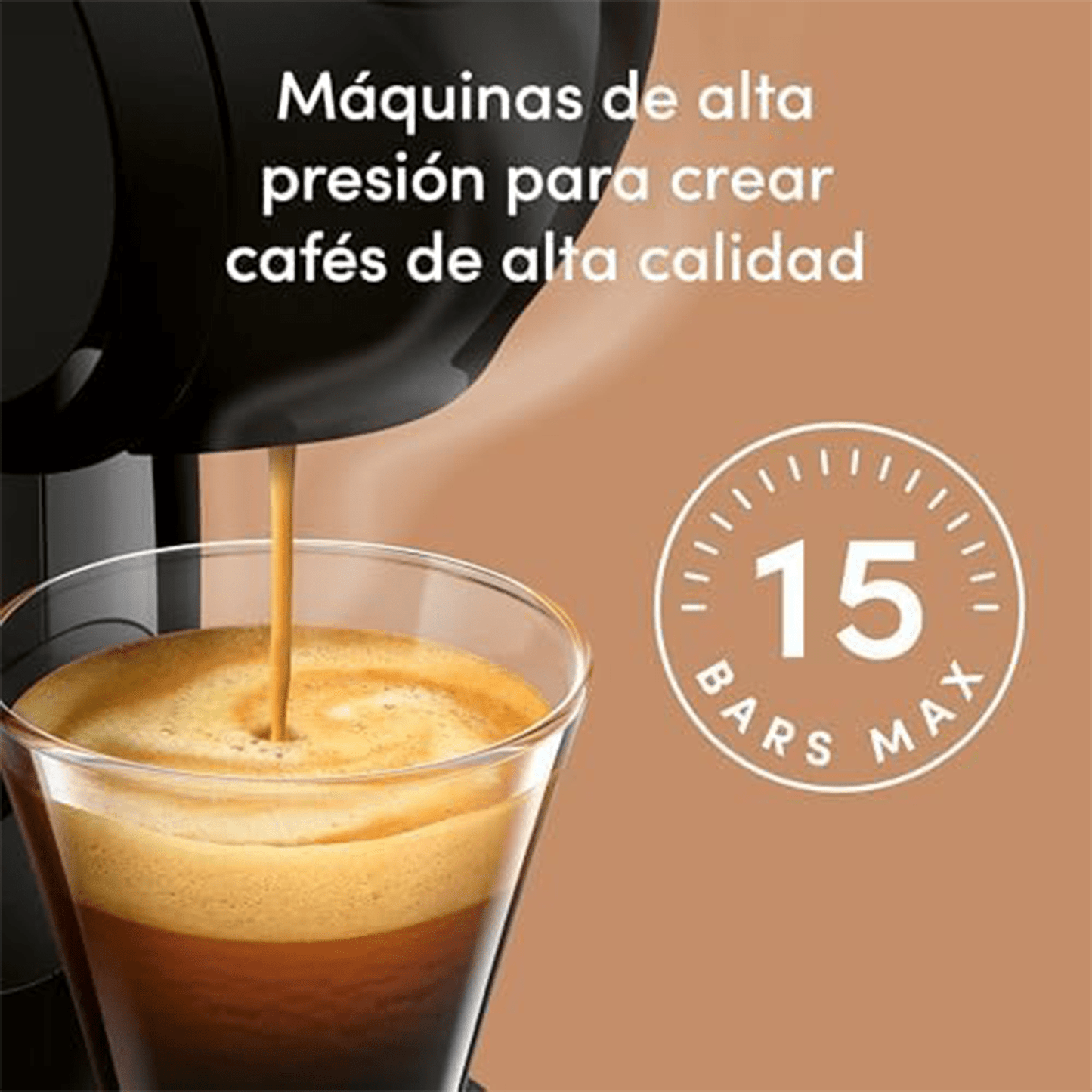 Nescafé Dolce Gusto, Cortado Espresso Macchiato Descafeinado, Intensidad 8, Intenso y Tostado, 16/48 Cápsulas