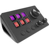 Mars Gaming MSD-TWO, Control Deck Compacto, 6 Teclas LCD Personalizables + 3 Botones, 3 Ruedas Multifuncionales, Control Deck Slim Ergonómico, Software de Control y Plug-ins, Windows y MacOS, Negro