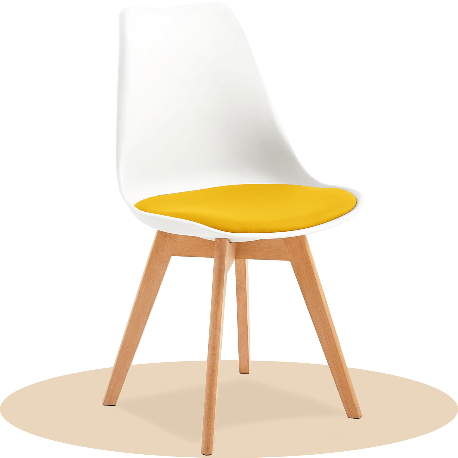 1/2/4/6 Unidad Sillas para Comedor, Sillas para Cocina con Asiento Blando, Tapizado y Patas Resistentes de Madera de Haya, Sillas Nórdicas