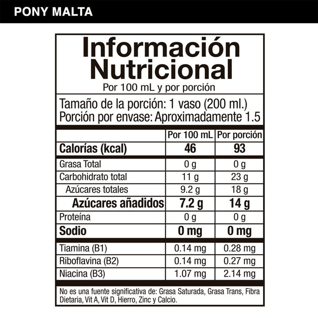 Pony Malta, Refresco Sabor Malta con Aroma a Cereales Tostados, Bebida Sin Alcohol, Original de Colombia, Pack Ahorro de 24 Latas de 330ml