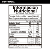 Pony Malta, Refresco Sabor Malta con Aroma a Cereales Tostados, Bebida Sin Alcohol, Original de Colombia, Pack Ahorro de 24 Latas de 330ml