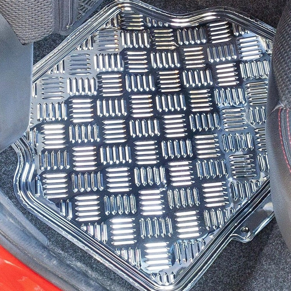 Alfombrillas Coche Antideslizantes, Set 4 Alfombrillas Universales para Coche, Hechas de PVC Duradero y Resistente, Instalación Fácil y Protección Completa para el Interior del Vehículo, Fácil de Limpiar