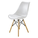 Sillas para Comedor, Sillas para Cocina con Asiento Blando, Tapizado y Patas Resistentes de Madera de Haya, Sillas Nórdicas Minimalistas, 49.5 x 44 x 79.5 cm