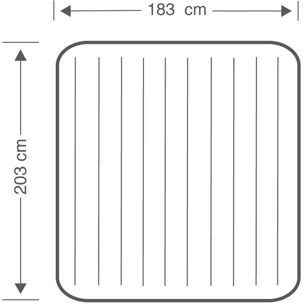 INTEX Colchón Hinchable, Colchon Inflable, Rápido Hinchado, Alta Resistencia con Extra de Firmeza, Comodidad y Durabilidad, Apto para Interior y Exterior, Hecho de Miles de Fibras de Poliéster que no se Estiran ni por el Tiempo ni por el Uso