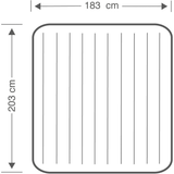 INTEX Colchón Hinchable, Colchon Inflable, Rápido Hinchado, Alta Resistencia con Extra de Firmeza, Comodidad y Durabilidad, Apto para Interior y Exterior, Hecho de Miles de Fibras de Poliéster que no se Estiran ni por el Tiempo ni por el Uso