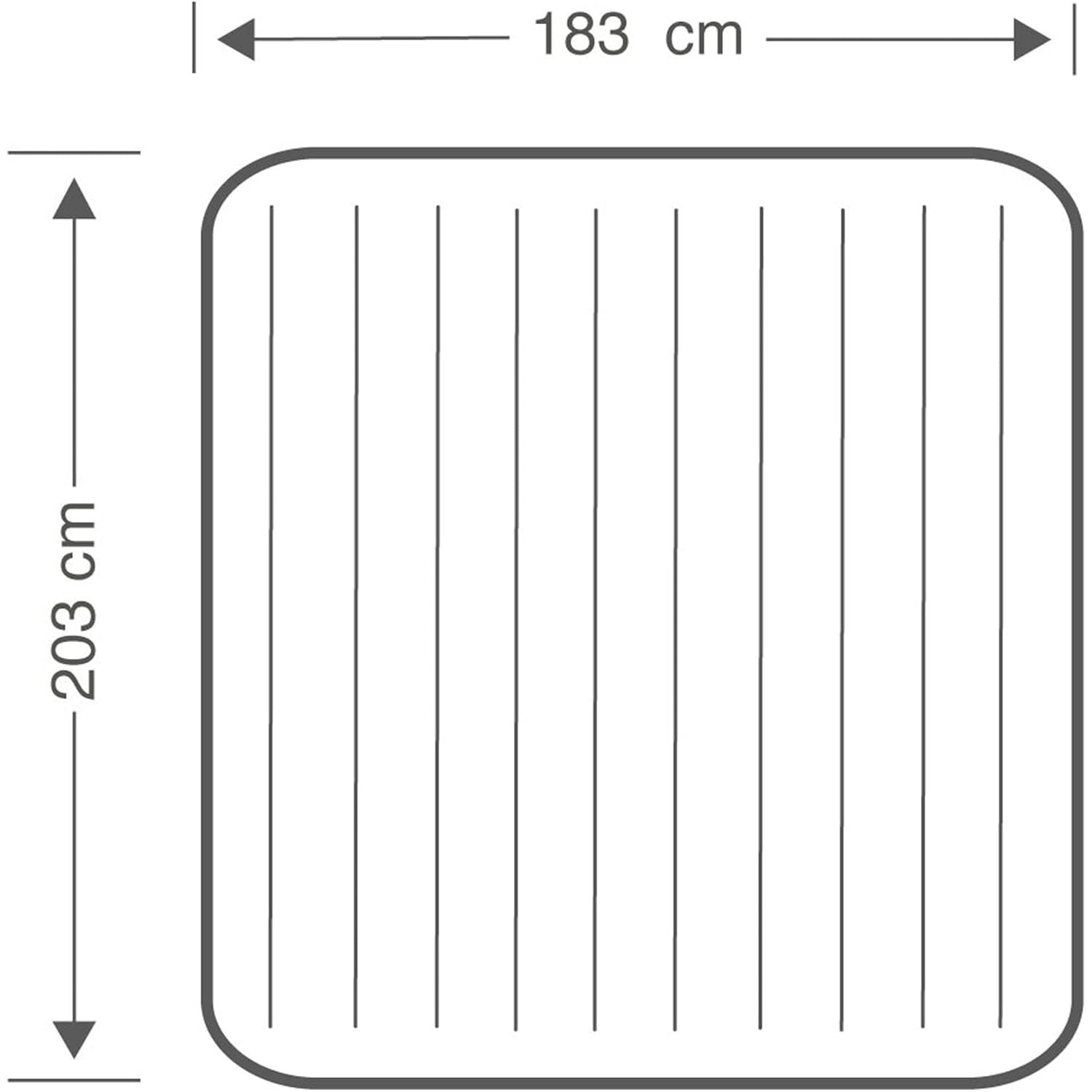 INTEX Colchón Hinchable, Colchon Inflable, Rápido Hinchado, Alta Resistencia con Extra de Firmeza, Comodidad y Durabilidad, Apto para Interior y Exterior, Hecho de Miles de Fibras de Poliéster que no se Estiran ni por el Tiempo ni por el Uso