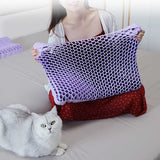 Almohada Cervical 3D con Estructura en Panal de Abeja, Funda de Poliéster Incluida, de 30 x 23 x 15 cm