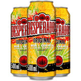 Desperados Cerveza Original, Cerveza 24 Latas de 500ml, Aromatizado con Aguardiente, 5,9% Volumen de Alcohol