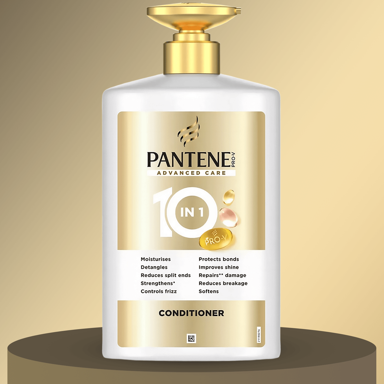 Pantene Acondicionador Pelo Avanzado 10 en 1 Pro-V, Acondicionador Cuidado Avanzado, Revitaliza el Pelo, Sin Sensación o Aspecto Graso, Doble de Nutrientes con 1 Uso, Fortalece Desde el Interior, Para Pelo Seco Y Dañado, 1L