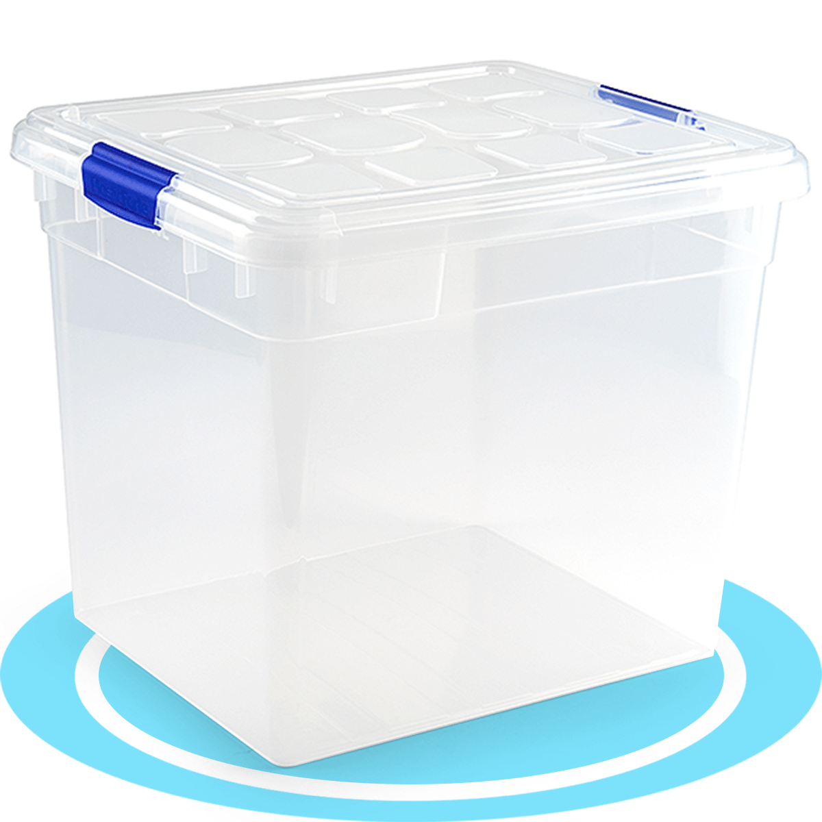 Caja Almacenamiento plástico para Guardar y Ordenar Juguetes, Libros, Documentos, Ropa, Mantas. Cierre Hermético, Gran Capacidad y Resistencia