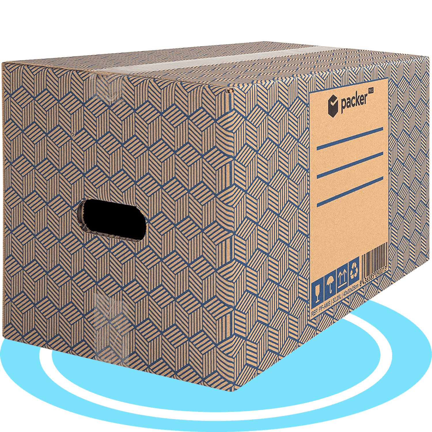 Caja Cartón para Mudanzas y Almacenaje Ultra Resistentes con Asas