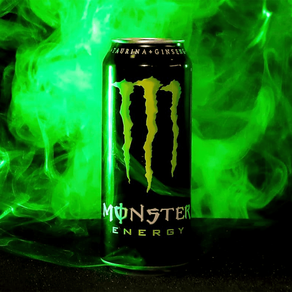 MONSTER ENERGY Bebida Energética, Refresco Energético, Pack 4 Latas de 500ml