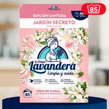La Antigua Lavandera Detergente en Polvo para Ropa, Aroma Jardín Secreto, 85 Lavados