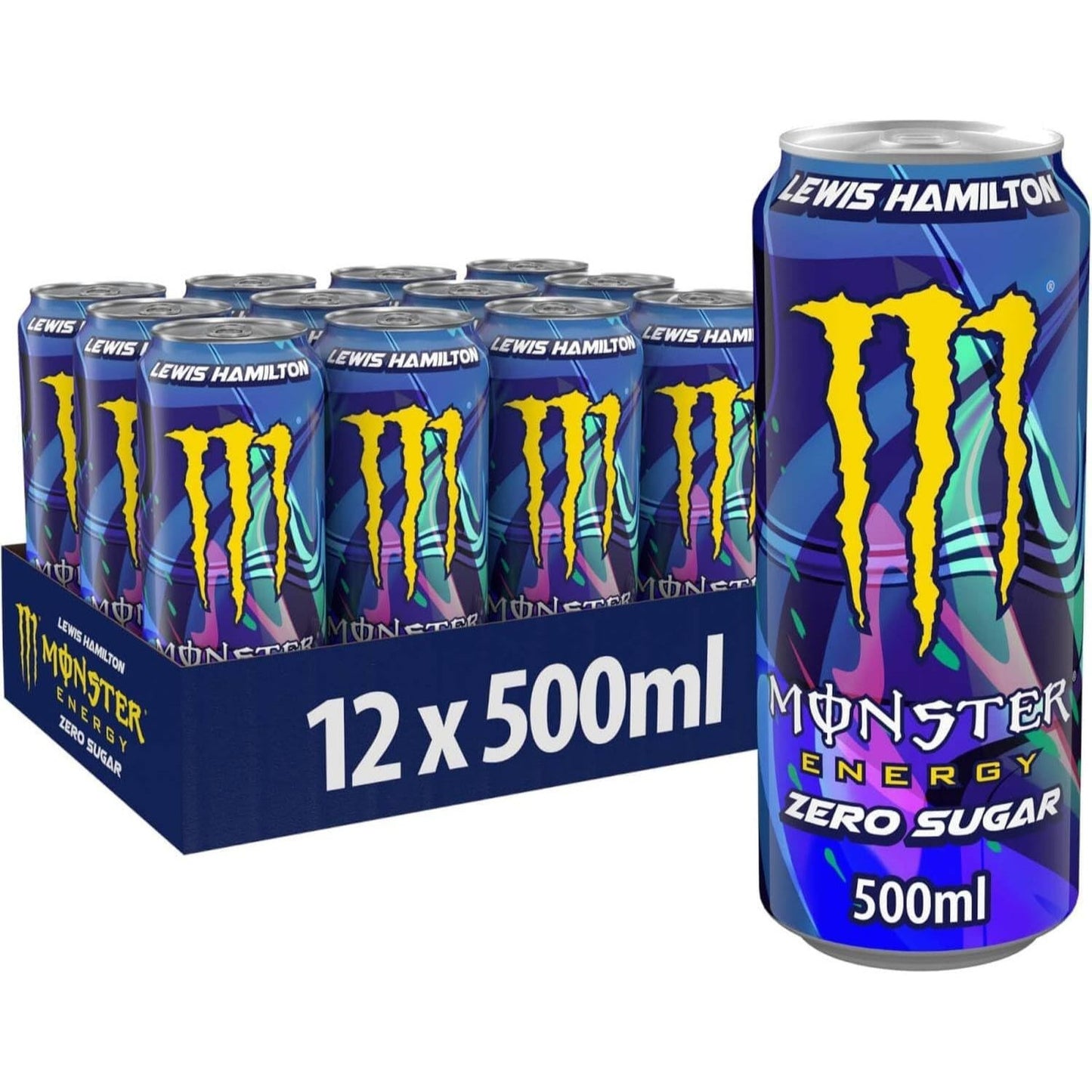 MONSTER ENERGY Bebida Energética, Refresco Energético, Pack 12/24 Latas de 500ml
