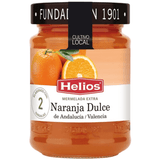 HELIOS Mermelada de Naranja Dulce, Mermelada Extra Elaborada con Naranjas de Valencia y Andalucia, Sin Colorantes ni Conservantes, 340g por Tarro