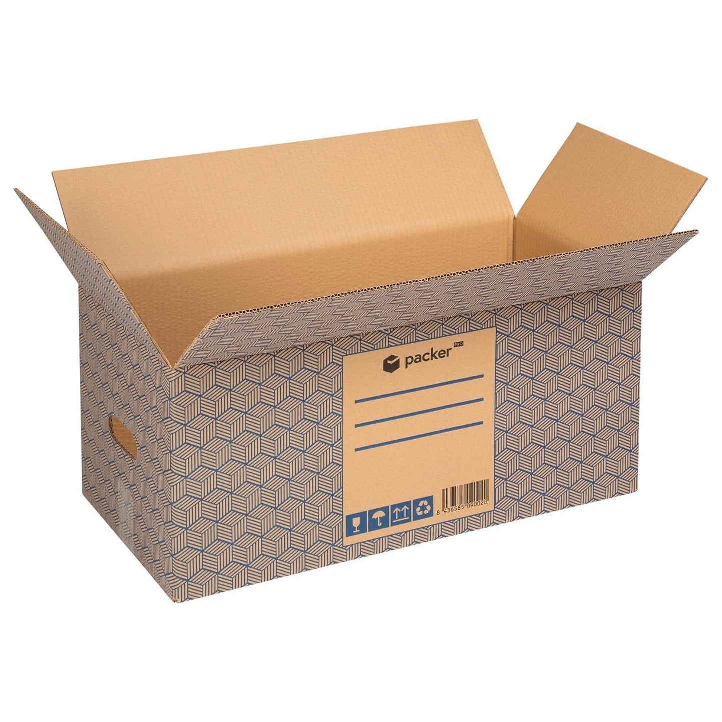 Pack 10 Cajas Carton para Mudanzas y Almacenaje Ultra Resistentes con Asas