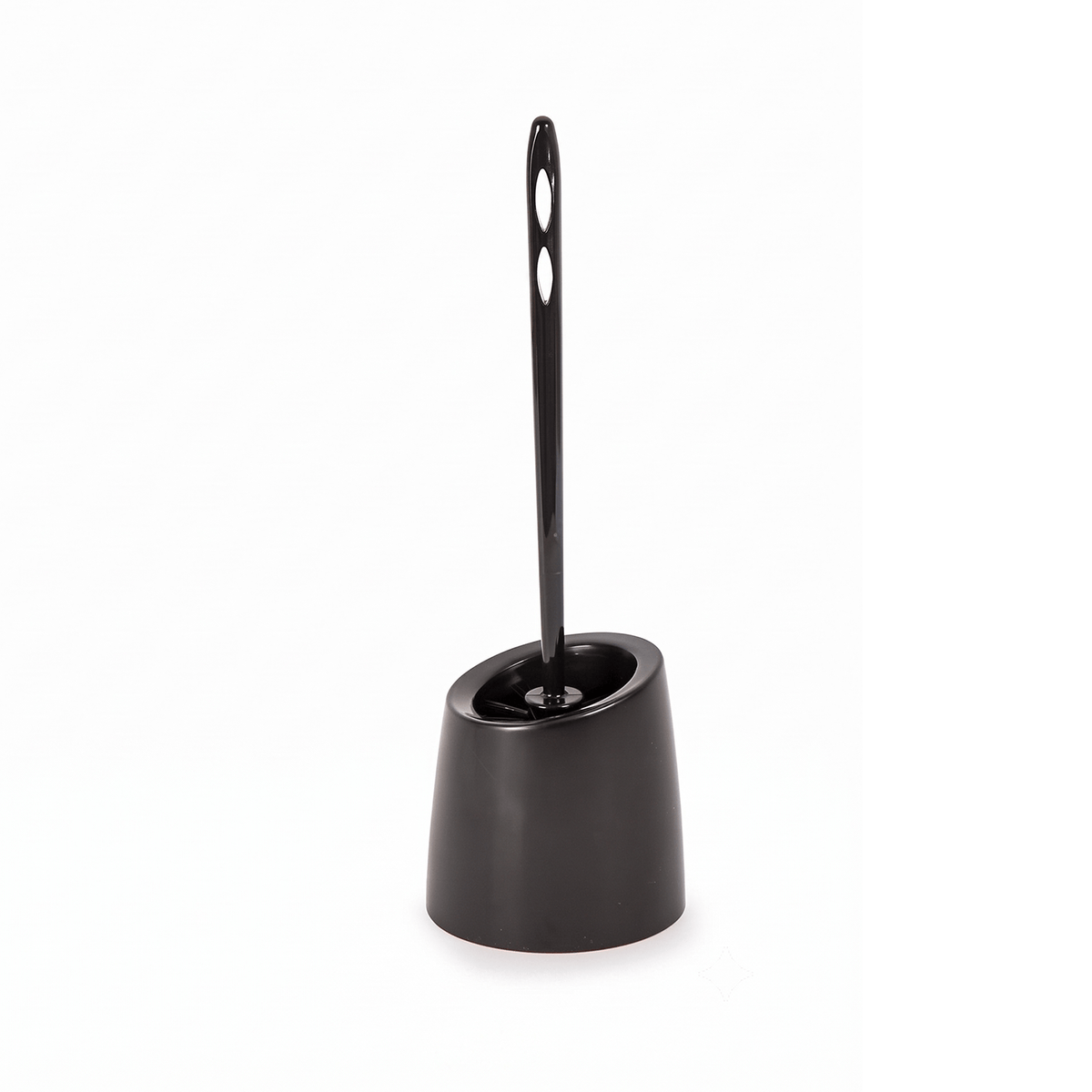Escobillero de Baño WC, Escobillero Negro de Limpieza para Inodoro con Base, Elimina Suciedad y Manchas Fácilmente en Segundos, Plástico Duradero y Resistente al Desgaste Diario, Mango Cómodo y Seguro, Estilo Moderno