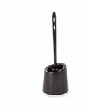 Escobillero de Baño WC, Escobillero Negro de Limpieza para Inodoro con Base, Elimina Suciedad y Manchas Fácilmente en Segundos, Plástico Duradero y Resistente al Desgaste Diario, Mango Cómodo y Seguro, Estilo Moderno