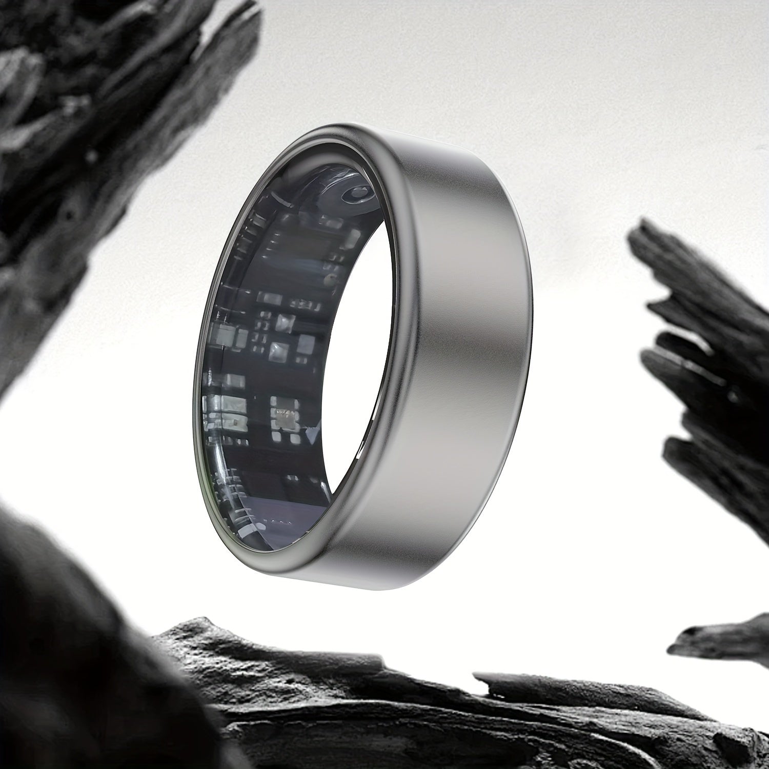 Anillo, Monitor de Pasos, Calorías y Oxígeno, Monitor y Calidad del Sueño, Bluetooth v5.1, Carga Magnética, APP JYouPro, Compatible con Android 5.0, iOS10.0 o superior, 128kb ROM + 96kb RAM - 17,5 mAh, Uso Aproximado 5-7 días