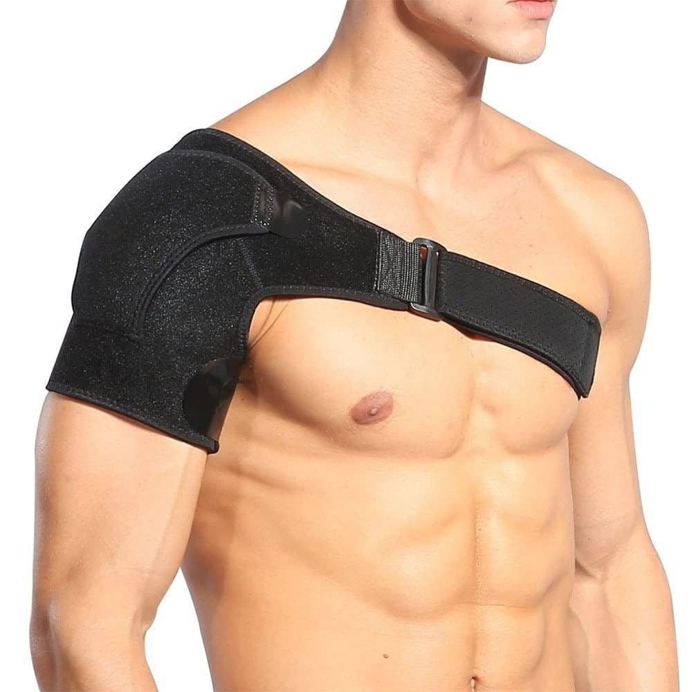 Hombrera Ortopédica, hombrera Tendinitis Ajustable, Hombrera Deportiva de Neopreno, Ayuda a Aliviar Dolores en el Hombro, Bolsillo Ajustable para Terapias Frío / Calor, Talla Única