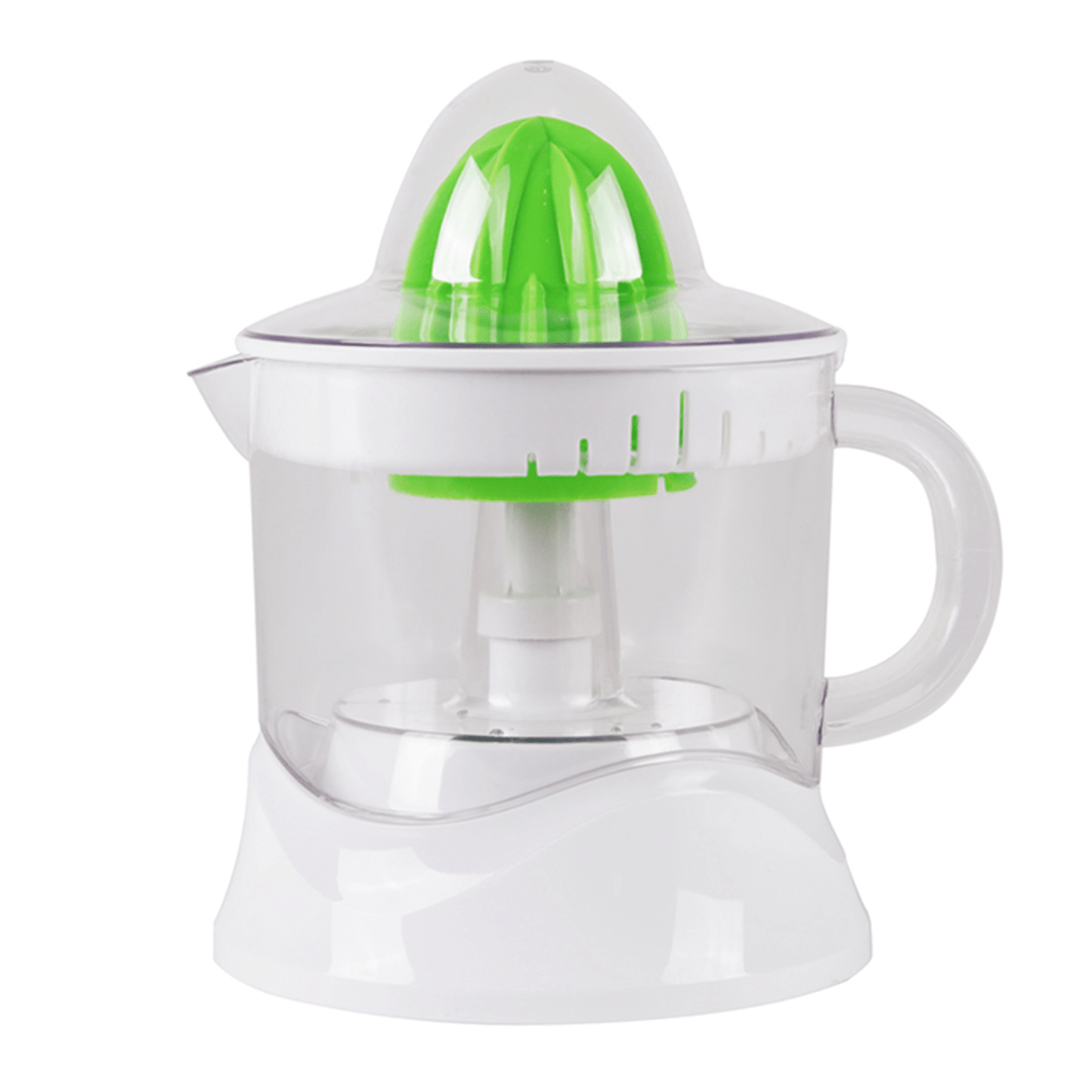 Exprimidor de Zumo Electrico de 2 Conos y Jarra de 0.7 Litros, 25W de Potencia, Colador de Pulpa, Base Antideslizante, Agarre Ergonómico, Máxima Durabilidad ideal para el Uso Diario, Perfecto para Preparar Zumos de Frutas y Cítricos