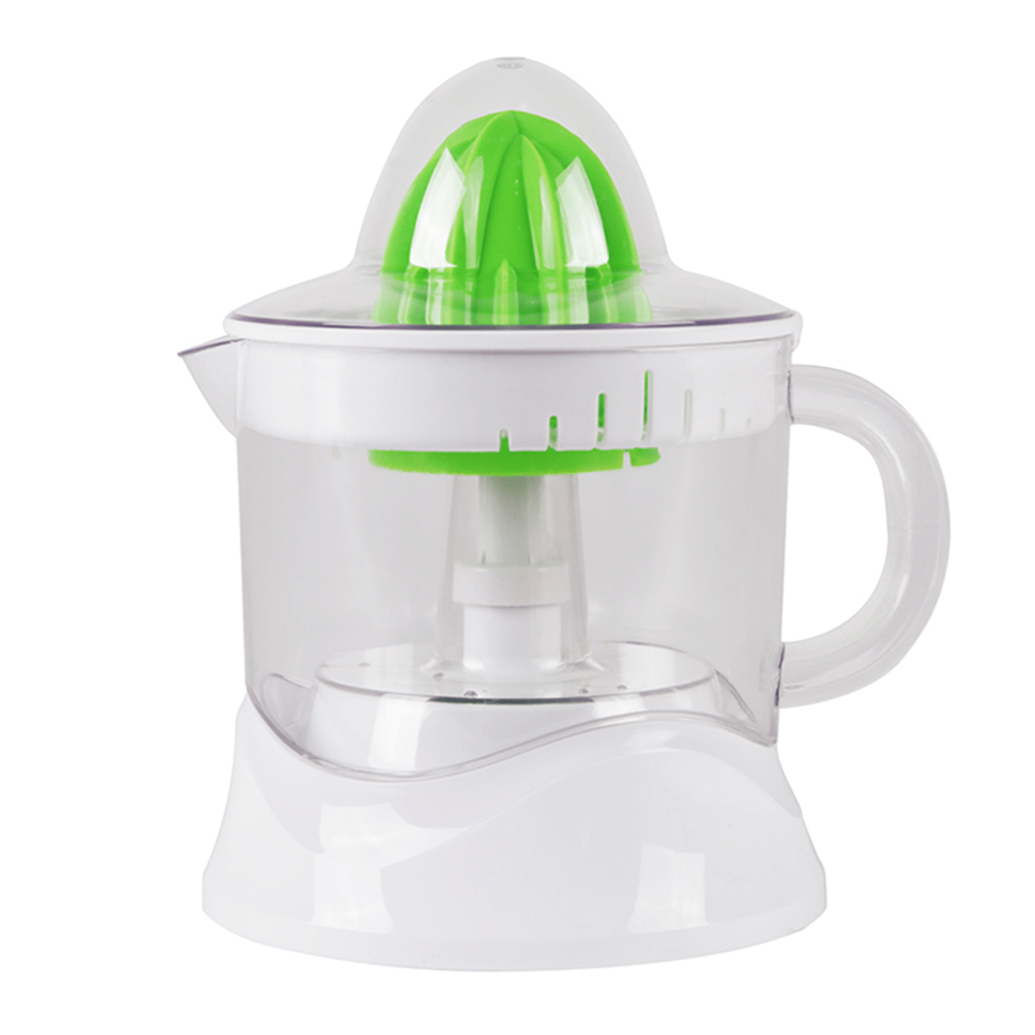 Exprimidor de Zumo Electrico de 2 Conos y Jarra de 0.7 Litros, 25W de Potencia, Colador de Pulpa, Base Antideslizante, Agarre Ergonómico, Máxima Durabilidad ideal para el Uso Diario, Perfecto para Preparar Zumos de Frutas y Cítricos