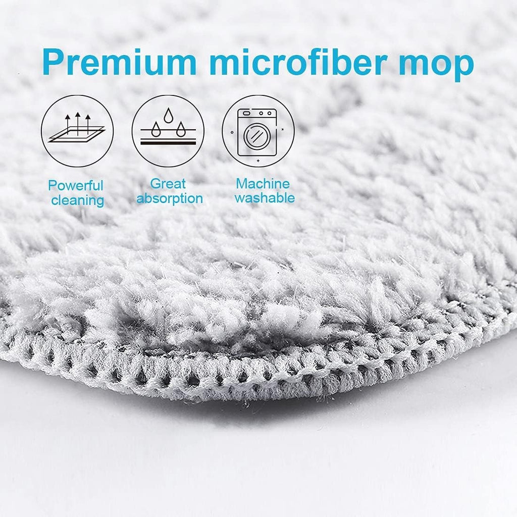 Fregona y Cubo de Limpieza Escurridor con Compartimentos, Cabezal Plano y Flexible Rotación 360. Cubo Escurrefacil. Recipiente Auto Limpiante que Permite el Lavado y Secado de la Mopa. Se puede usar en Seco o en Mojado. Ideal para Limpiar Suelos, Paredes