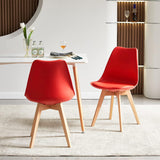 1/2/4/6 Unidad Sillas para Comedor, Sillas para Cocina con Asiento Blando, Tapizado y Patas Resistentes de Madera de Haya, Sillas Nórdicas