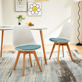 1/2/4/6 Unidad Sillas para Comedor, Sillas para Cocina con Asiento Blando, Tapizado y Patas Resistentes de Madera de Haya, Sillas Nórdicas
