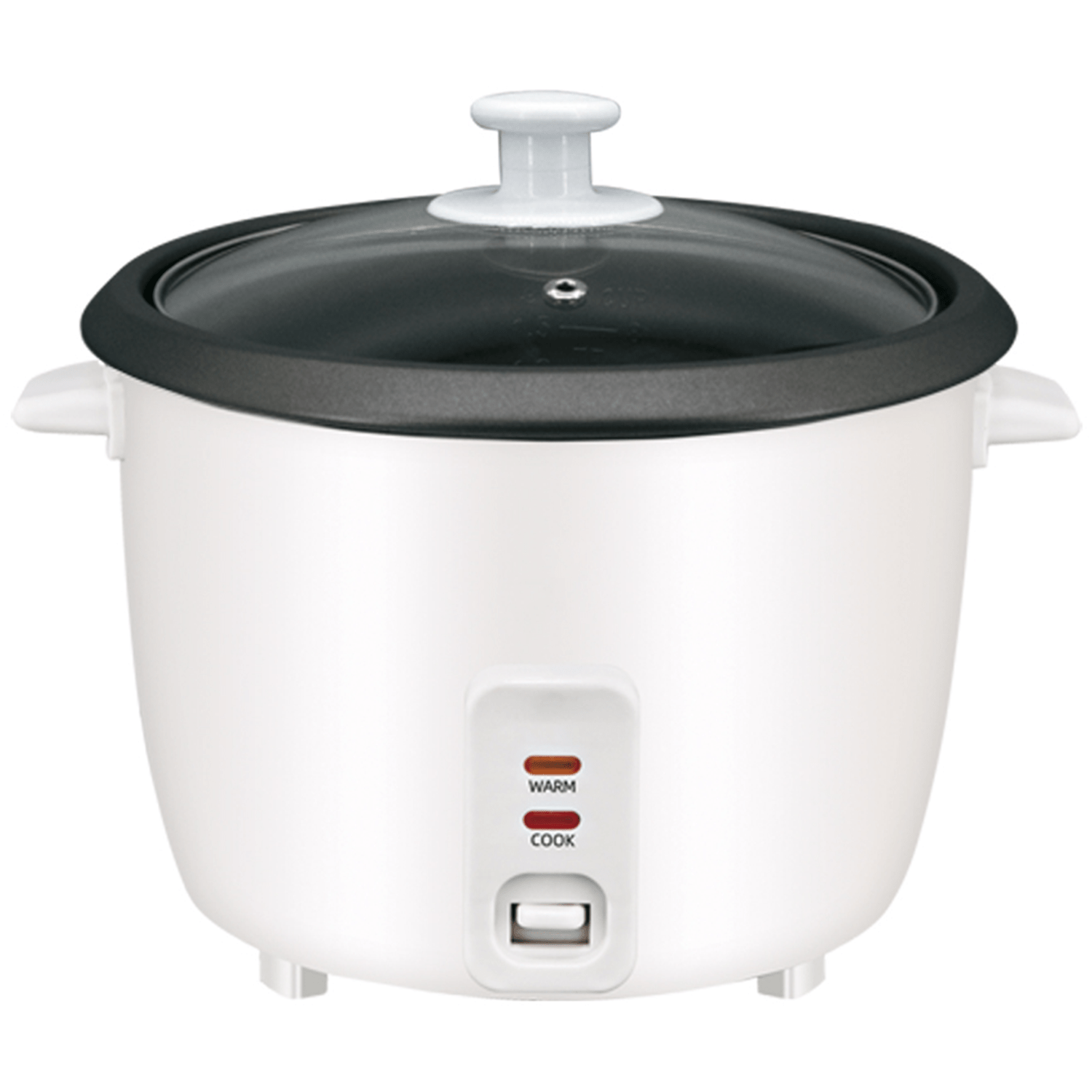 Hervidor de Arroz de Gran Capacidad, Arrocera con Función de Cocinar o Calentar, Contenedor Interno con Recubrimiento Antiadherente, Tapa de Vidrio Transparente, Indicador luminoso