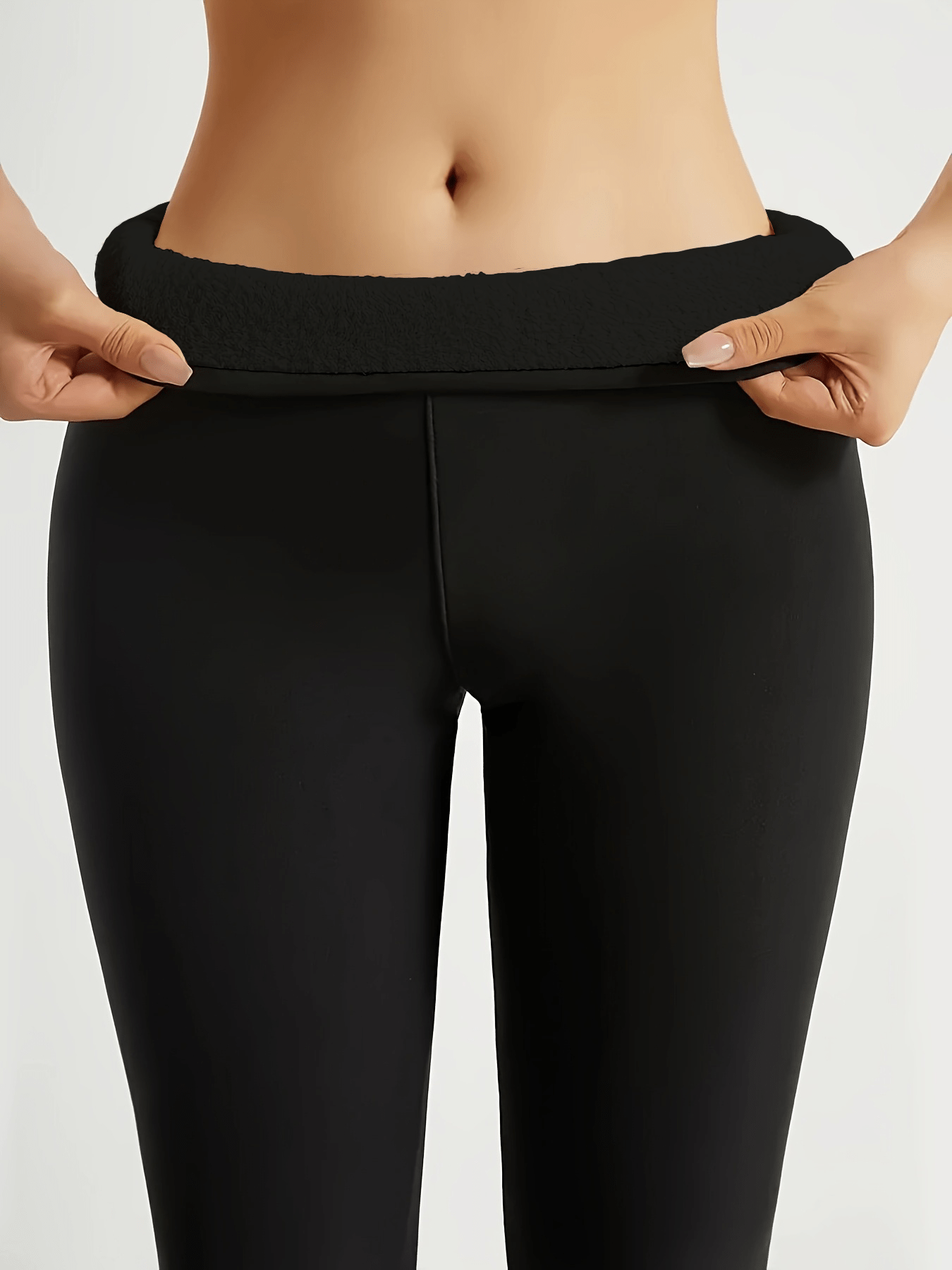 Leggins Térmicos Mujer con Forro de Felpa, Elásticos, Calientes y Acogedores