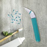 Limpiador Interdental, Cabezal Desmontable, Limpieza Eficaz, Ideal para Completar la Limpieza Dental, Puntas Desechables de Nylon, Tamaño Compacto, Funciona con 1 Pila AA
