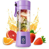 Licuadora Portatil Zumos y Batidos, Batidora para Frutas y Verduras, 6 Cuchillas de Acero, Vaso de 380ml de Capacidad, Ideal para Llevar, Cable de Carga USB, Batería de 800 mAh, 22000 RPM