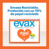 Evax Salvaslip Maxi Protegeslip, Protección Femenina Diaria, Pack de 2 Unidades de 40 Cada Una, 80 Unidades en Total