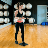 2 Bandas Elásticas Fitness, Extensores de Ejercicio Adaptable a Sillas, Ideal para Estiramientos Estando de Pie, Sentado, con Brazos Pegados, Estirados o Hacia Arriba, Fácil de Usar, Resistente y Portátil, Base Antideslizante