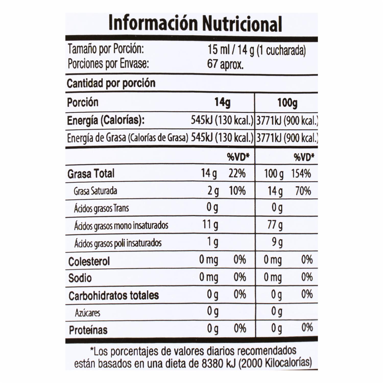 La Española Aceite de Oliva Suave 0.4º, Aceite de Oliva Tradicional, Botella 1L