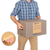 Pack 10 Cajas Carton para Mudanzas y Almacenaje Ultra Resistentes con Asas