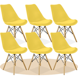 Sillas para Comedor, Sillas para Cocina con Asiento Blando, Tapizado y Patas Resistentes de Madera de Haya, Sillas Nórdicas Minimalistas, 49.5 x 44 x 79.5 cm